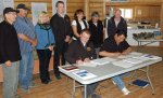 signing of the Land Use Plan